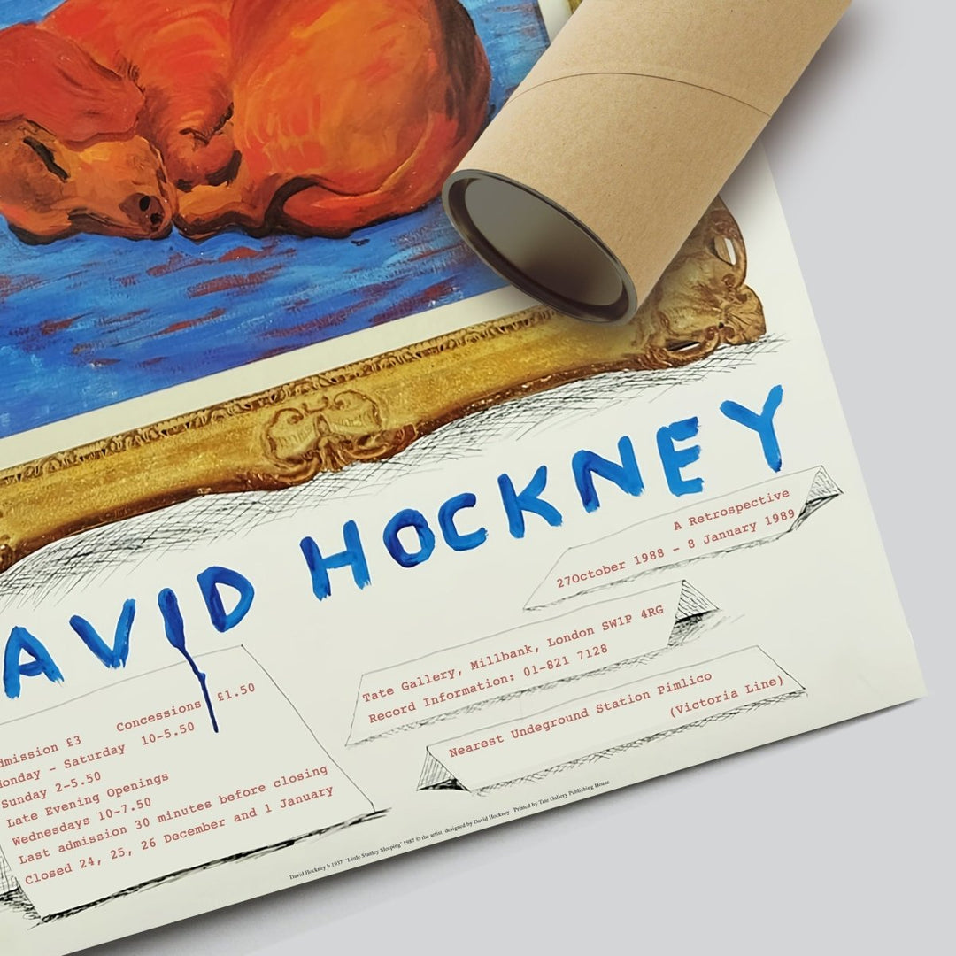 David Hockney 'Little Stanley Sleeping' 1988 - Theposter