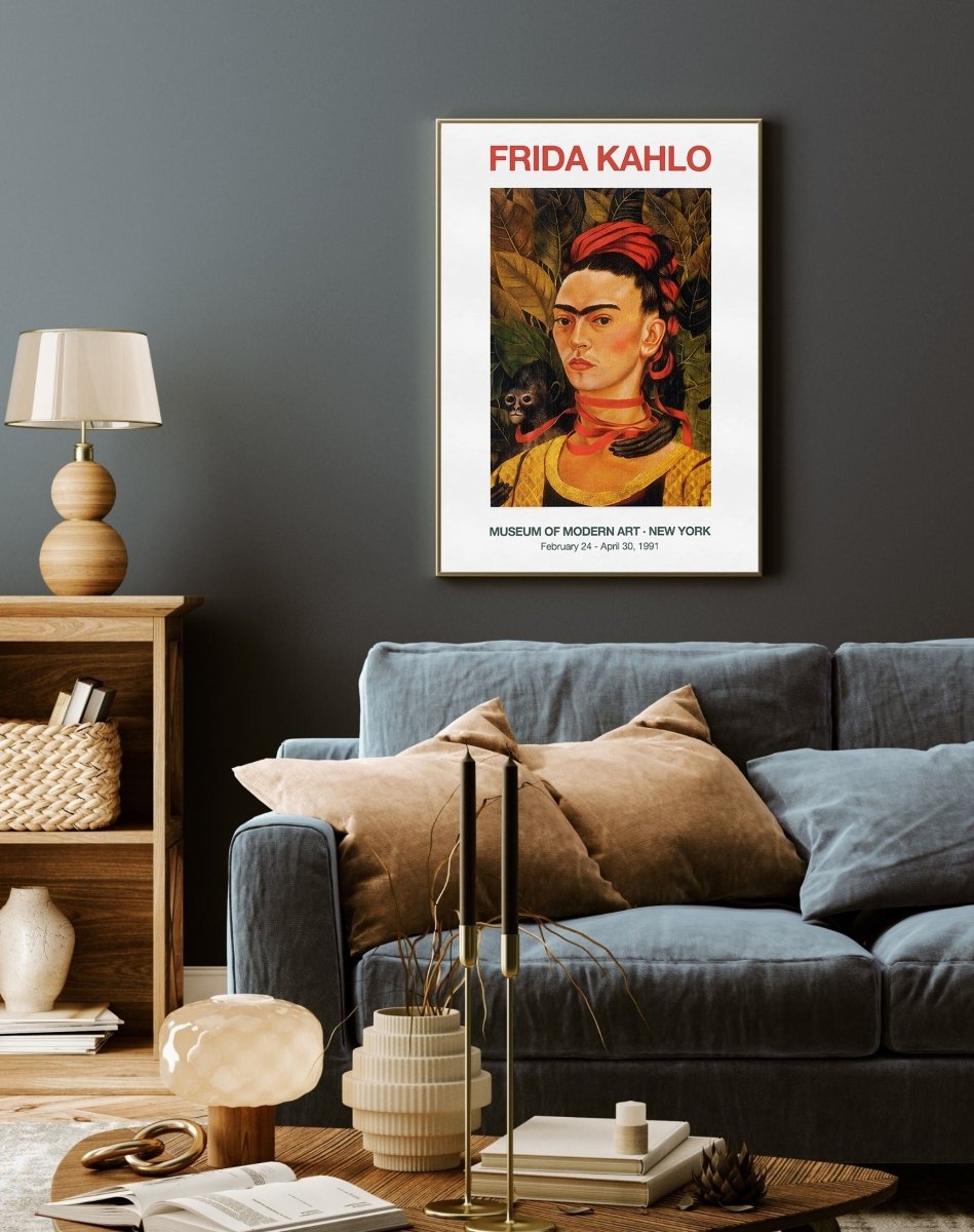 Frida Kahlo, Self - portrait with Monkey (1991) - Theposter