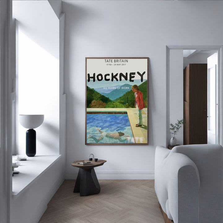 'Hockney 60 Years of Work' Exhibition at Tate (2017) - Theposter