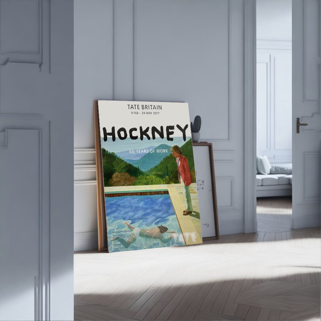 'Hockney 60 Years of Work' Exhibition at Tate (2017) - Theposter