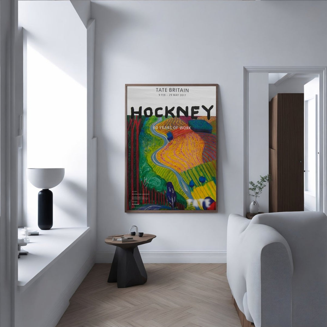 'Hockney 60 Years of Work' Exhibition at Tate - Theposter