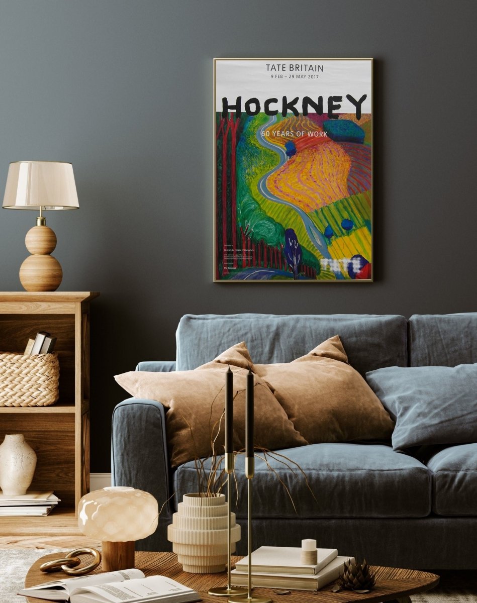 'Hockney 60 Years of Work' Exhibition at Tate - Theposter