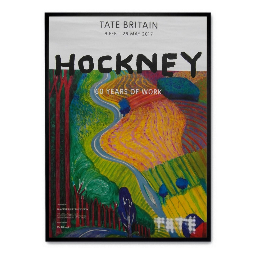 'Hockney 60 Years of Work' Exhibition at Tate - Theposter