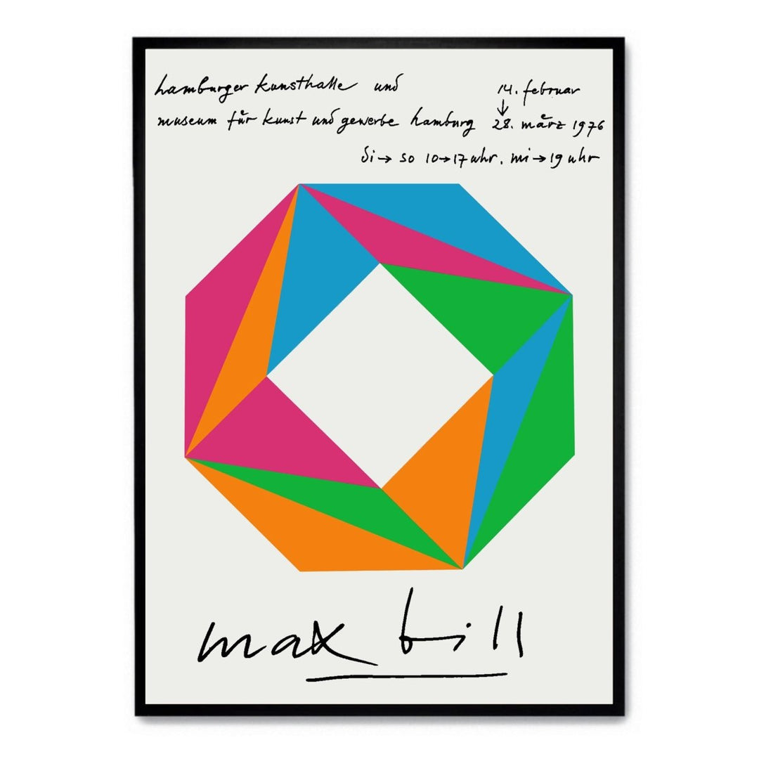 Max Bill: Hamburger Kunsthalle in 1976 - Theposter