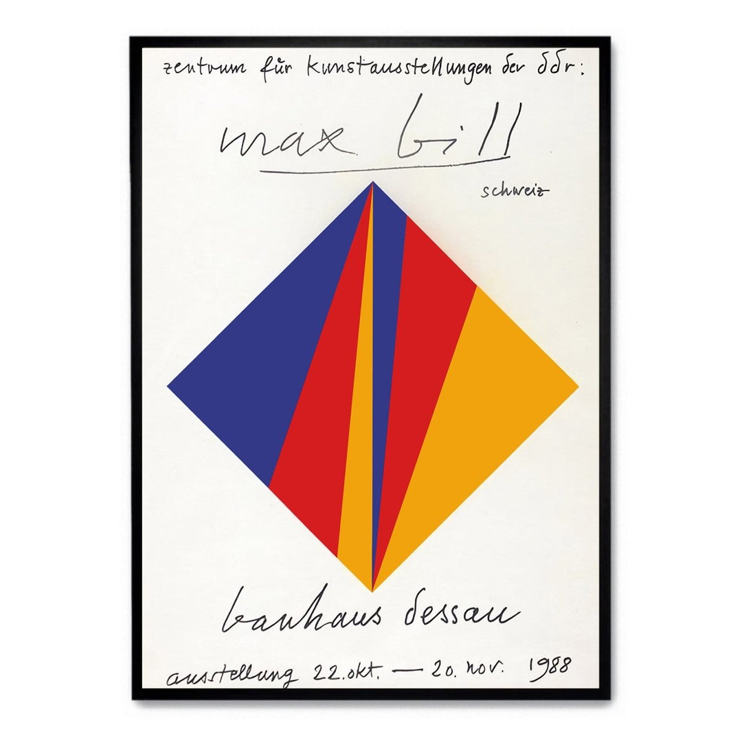 Max Bill Serigraphie on paper, 1988 - Theposter