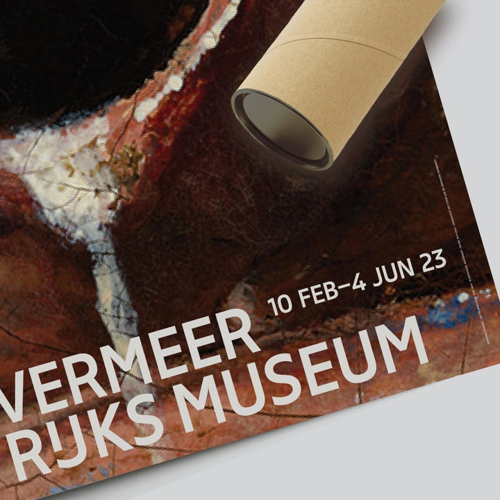 Vermeer at Rijksmuseum Poster (Terracotta) - Theposter