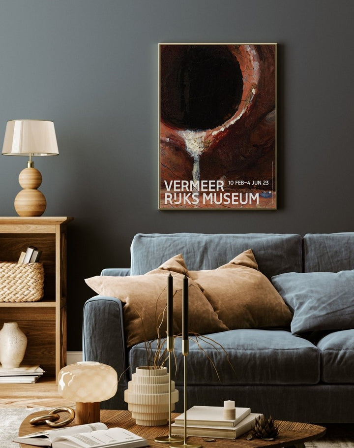 Vermeer at Rijksmuseum Poster (Terracotta) - Theposter