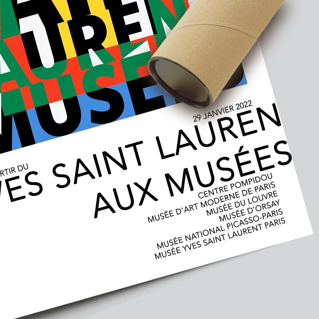 Yves Saint Laurent Aux Musées Poster - Theposter