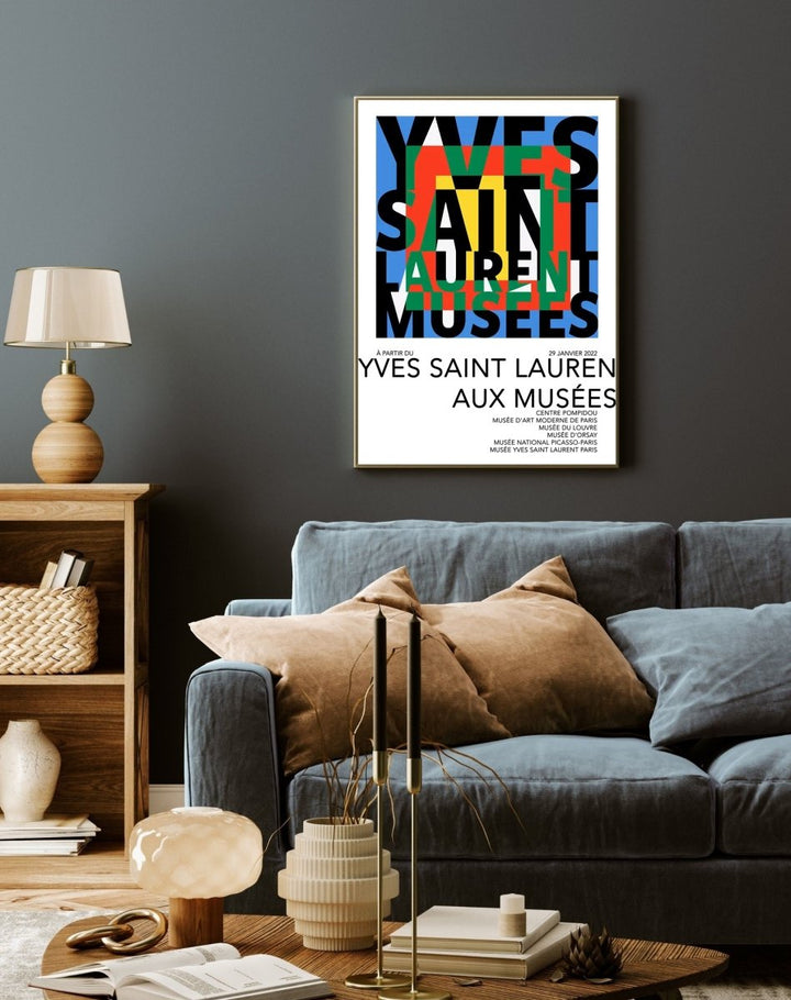 Yves Saint Laurent Aux Musées Poster - Theposter