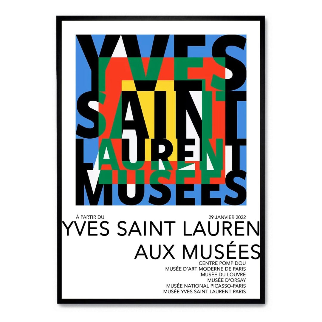 Yves Saint Laurent Aux Musées Poster - Theposter