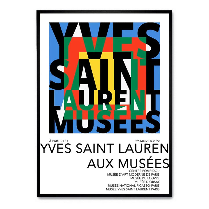 Yves Saint Laurent Aux Musées Poster - Theposter