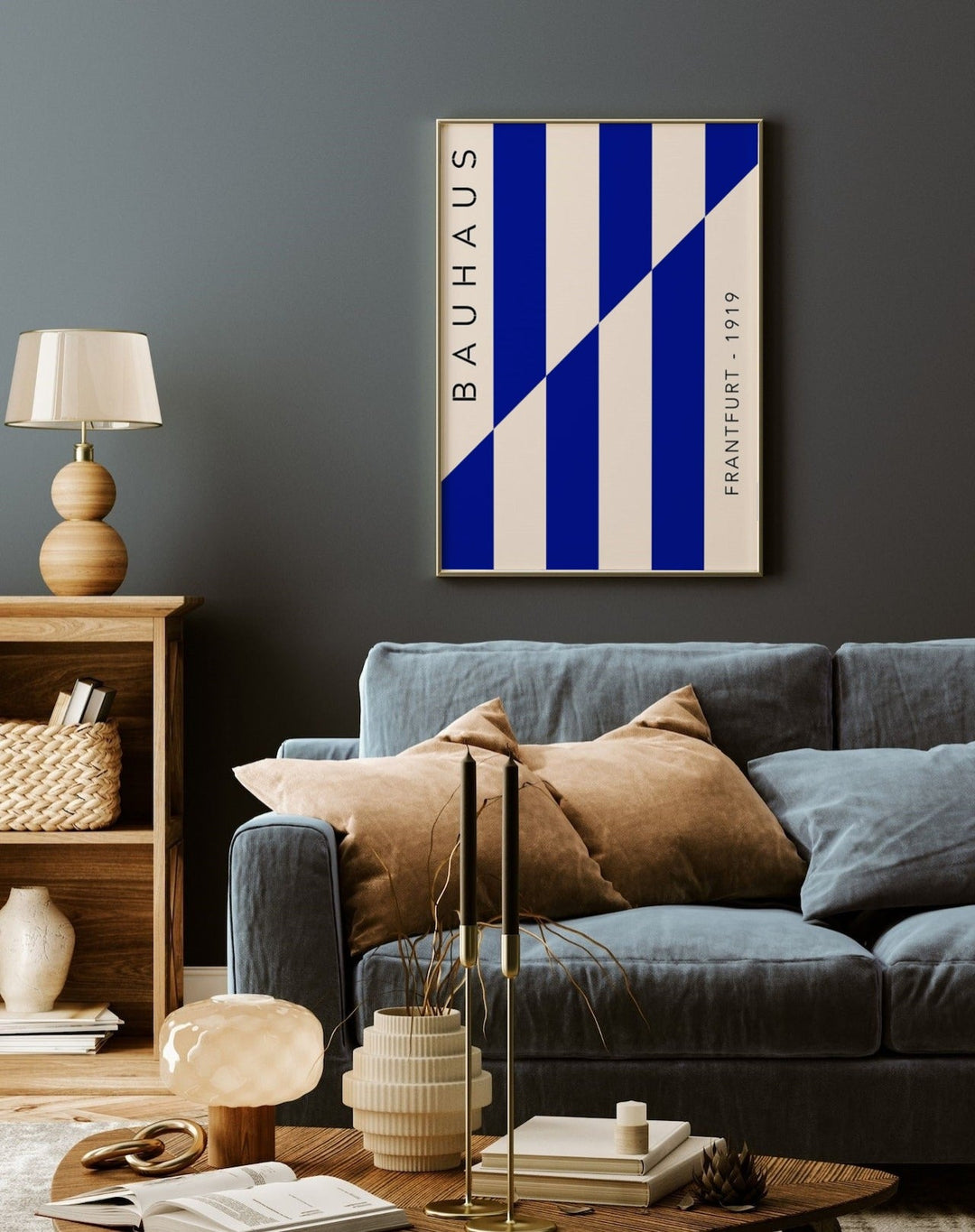 Bauhaus Blue Lines - Theposter