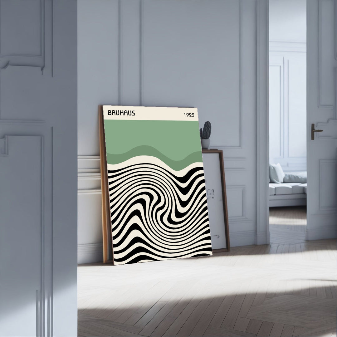 Bauhaus Green Stripes - Theposter