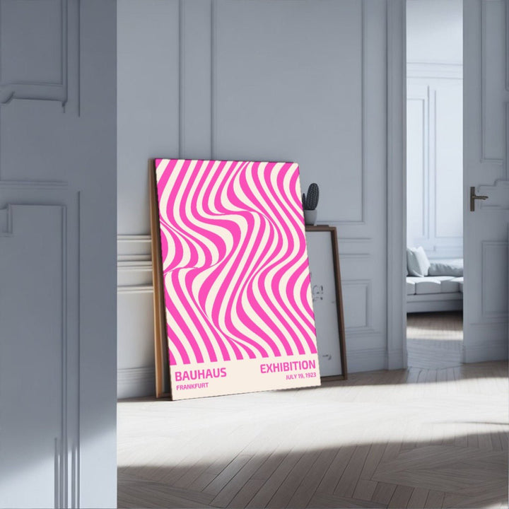 Bauhaus Pink Waves - Theposter