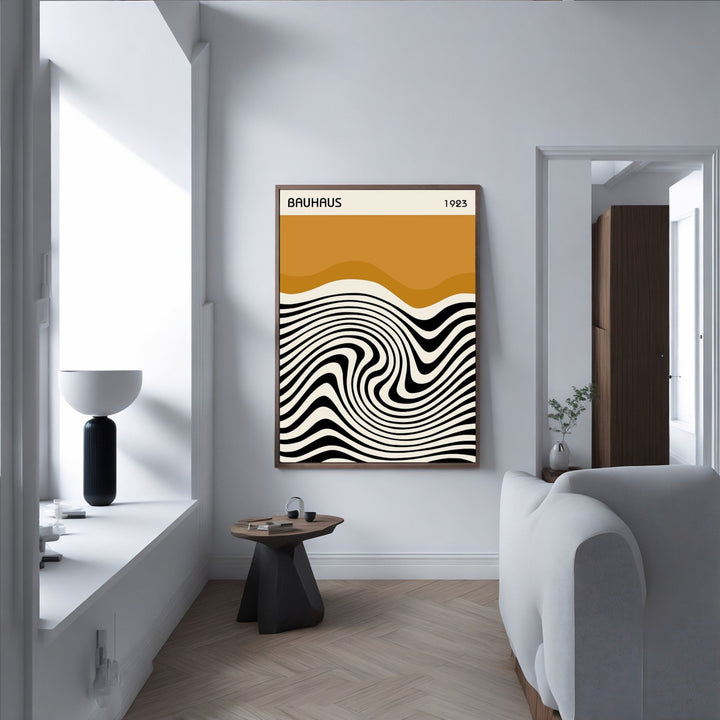 Bauhaus Yellow Stripes - Theposter