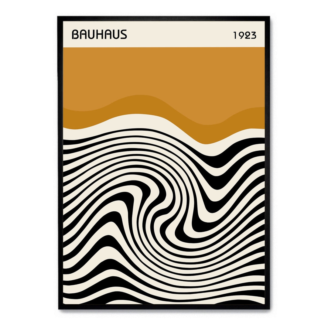 Bauhaus Yellow Stripes - Theposter