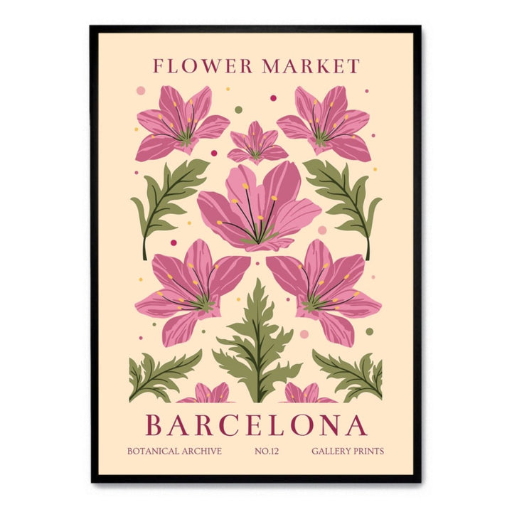 Flowers Market Barcelona - Theposter