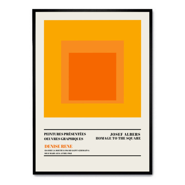 Joseph Albers Orange - Theposter