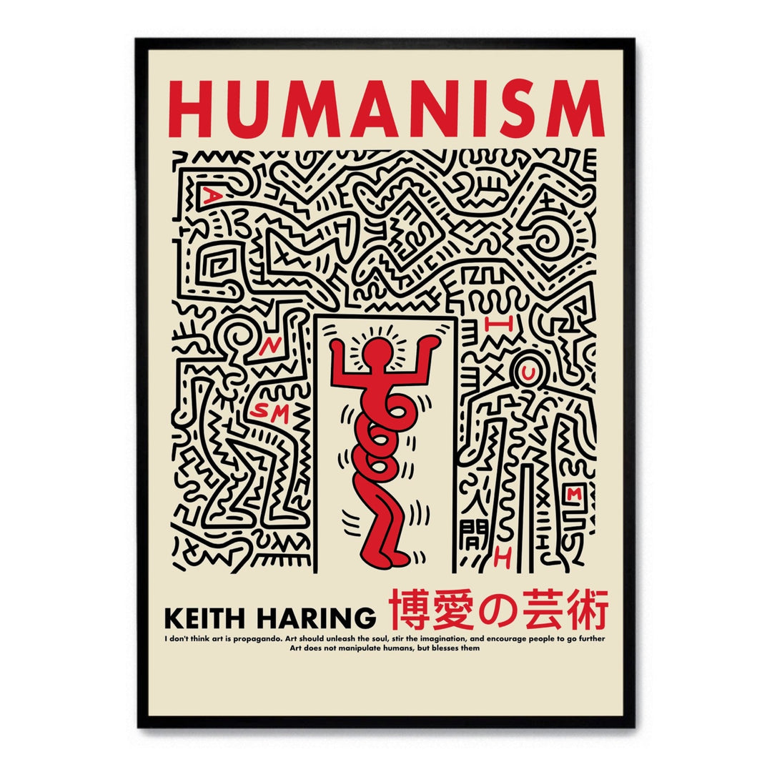 Keith Haring Humanism - Theposter