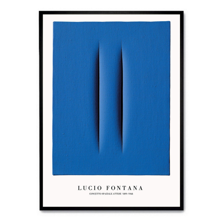 Lucio Fontana Blue - Theposter