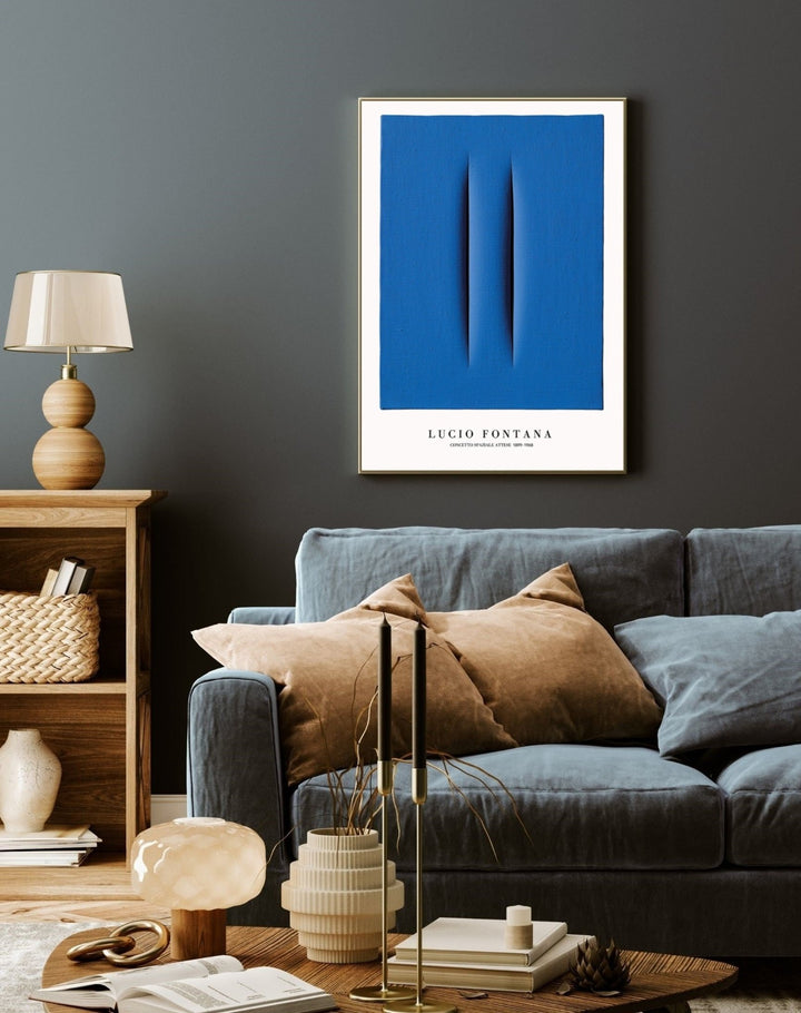 Lucio Fontana Blue - Theposter