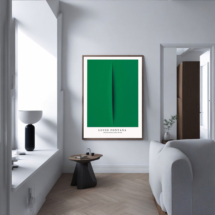 Lucio Fontana Green - Theposter