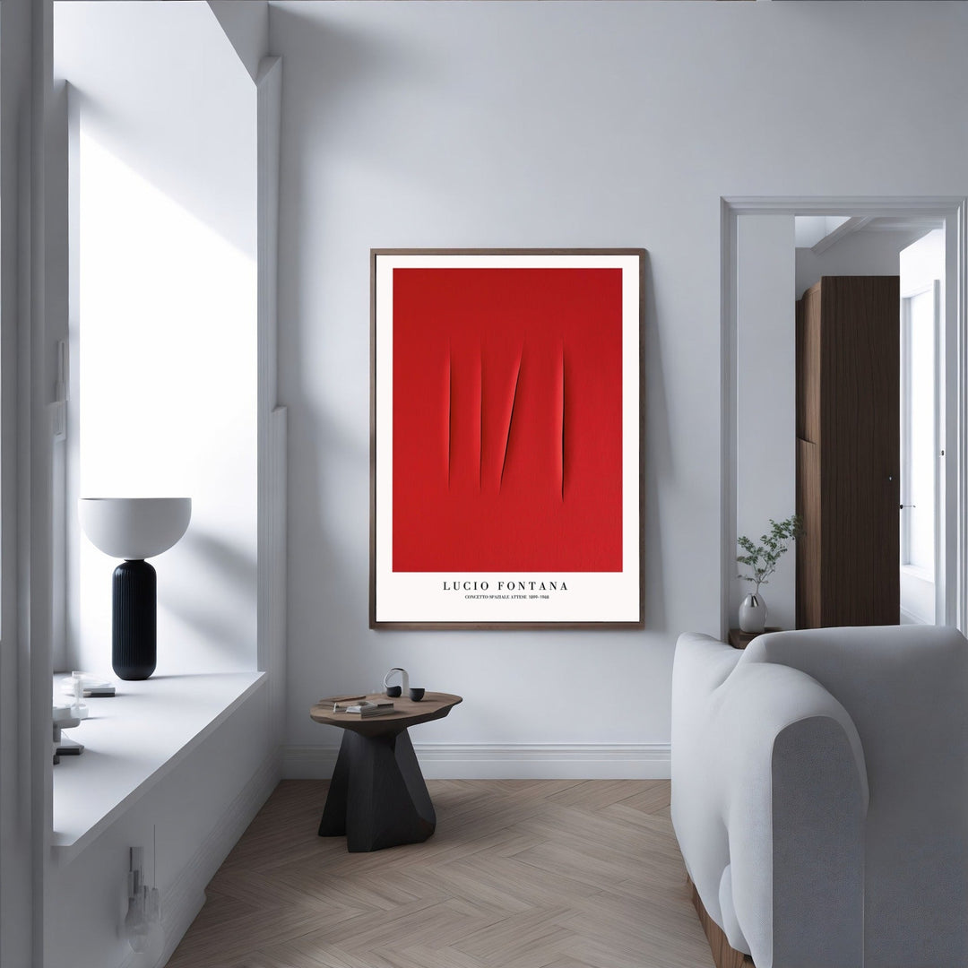 Lucio Fontana Red - Theposter