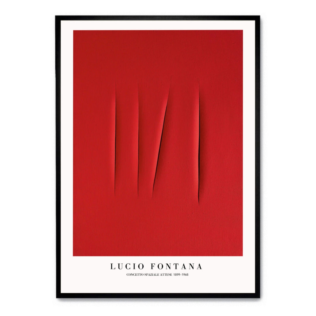 Lucio Fontana Red - Theposter