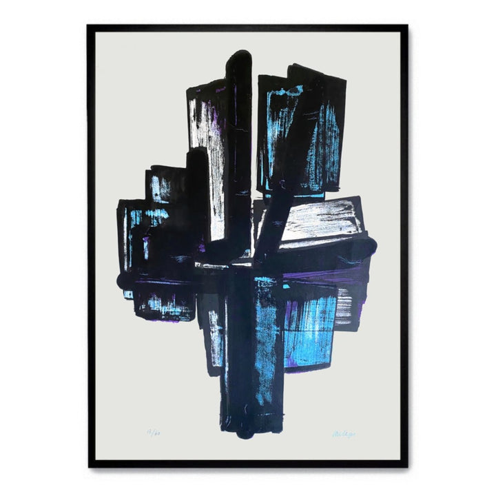 Soulages Blue Cross - Theposter