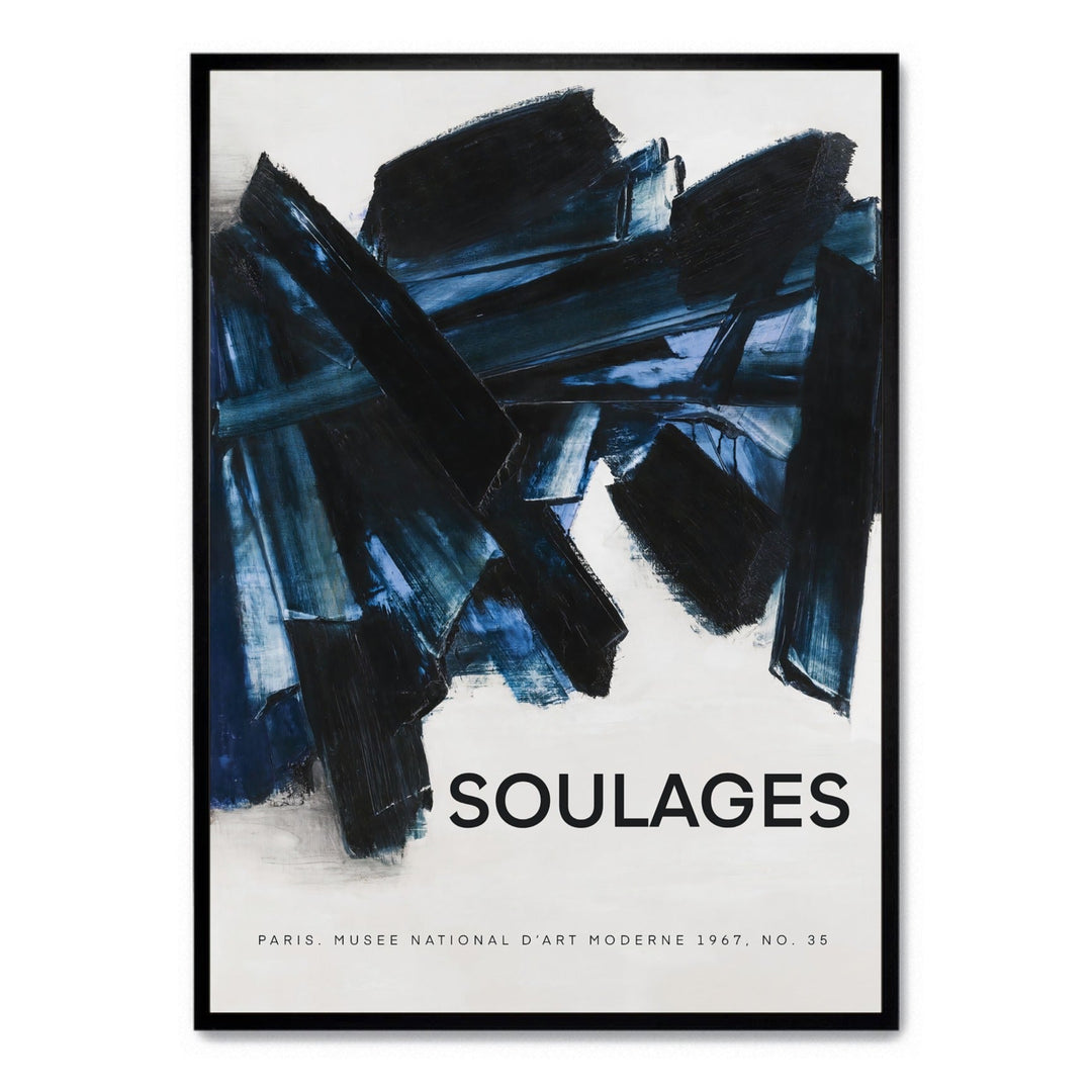 Soulages Blue Peinture - Theposter