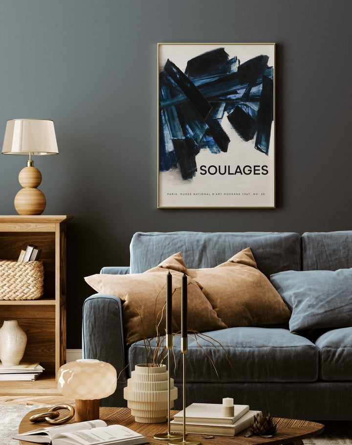 Soulages Blue Peinture - Theposter