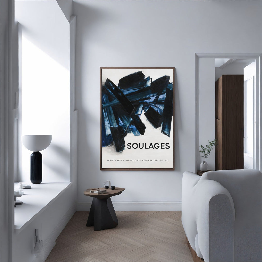 Soulages Blue Peinture - Theposter