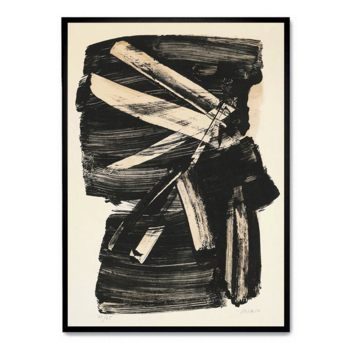 Soulages Lithographie no. 10 - Theposter