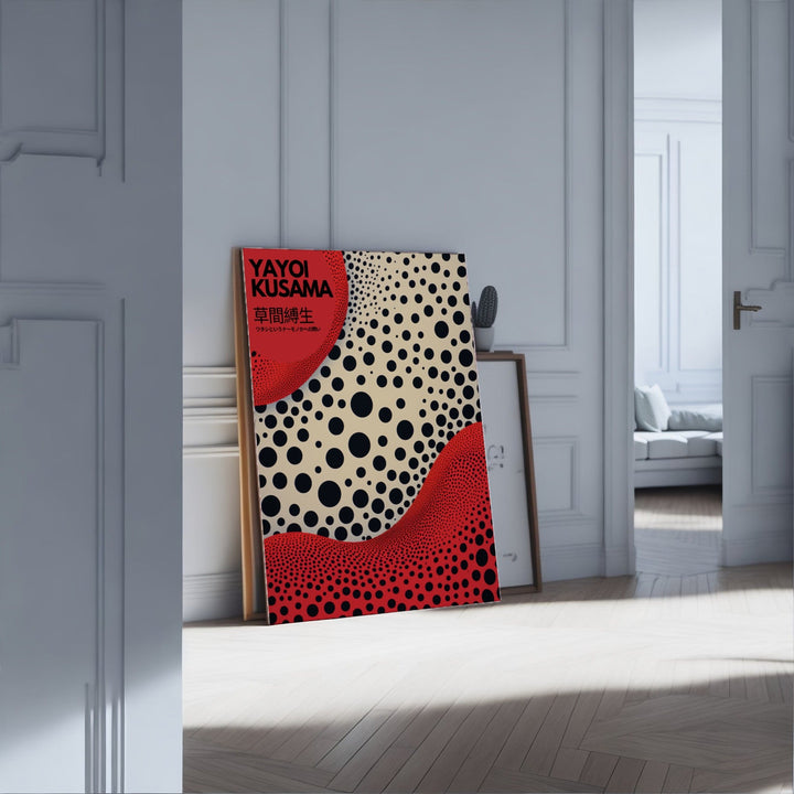 Yayoi Kusama Burgundy Dots - Theposter